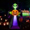 GOOSH 8FT Inflatable Alien Holding Pumpkin – Light-Up Halloween Yard Decoration